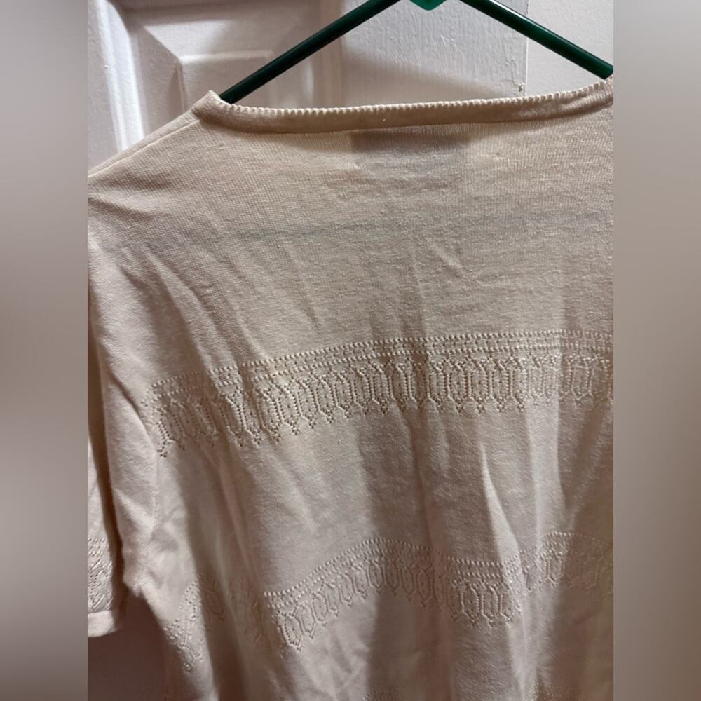 90s knit embroidery tee granny core - Picture 5 of 8